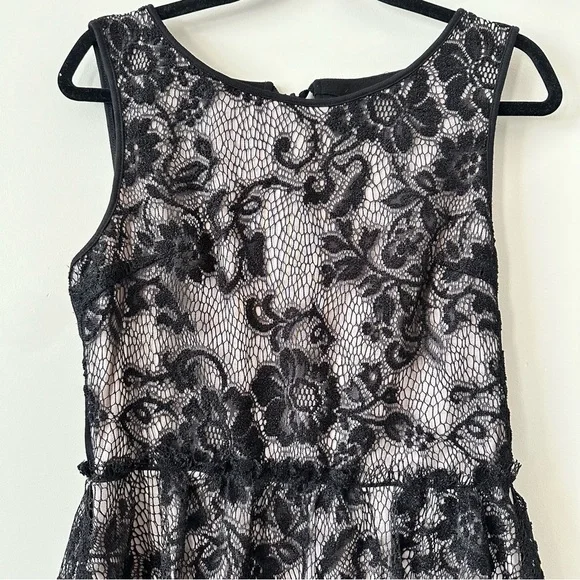 Anthropologie-Deletta Lace Peplum Sleeveless Top (Size:Medium) - Picture 3 of 11